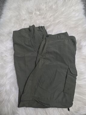 Magellan Outdoors Olive Cargo Pants - Utility Pocket Design
